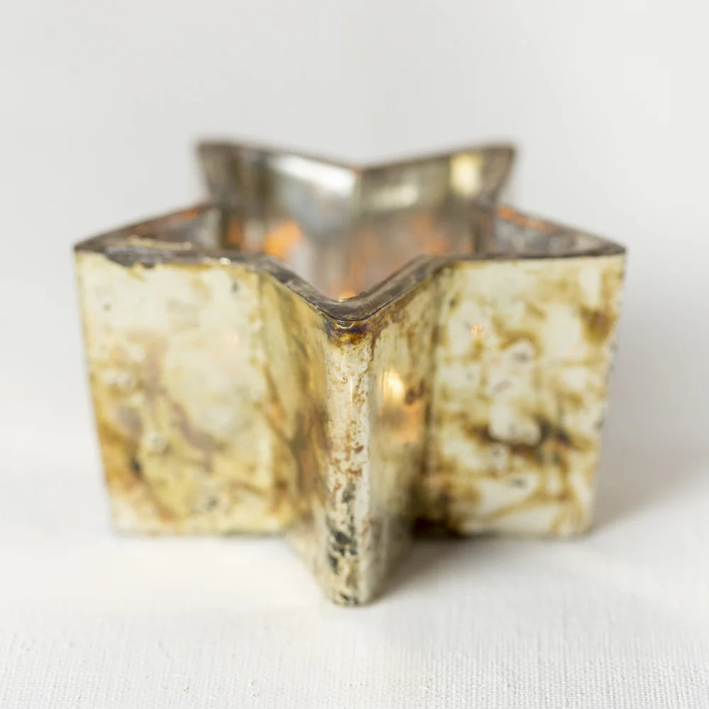 Starry Night Tealight Holder Silver/Copper