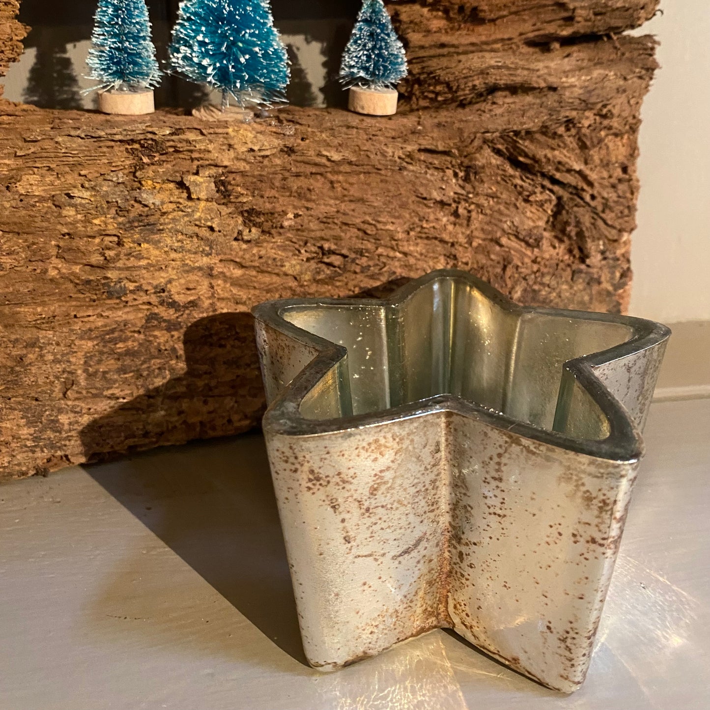 Starry Night Tealight Holder Silver/Copper